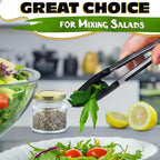 Kitchen Tongs Set of 3-7/9/12" Silicone Tipped Tongs - Image 6
