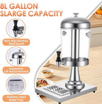 2.11 Gallon Beverage Dispenser, Leak-proof Spigot and Detachable Drip Tray - Image 3