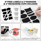 2QT&4QT NSF Food Storage Containers: 8 PCS Commercial Clear Square Food Storage - Image 7
