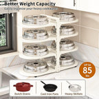 Adjustable Heavy Duty Pots and Pans Organizer Under Cabinet, 8-Tier Pot and Pan - Image 2