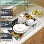 Dish Drying Mat for Kitchen Counter 2 Pack - Image 4