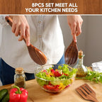 Wooden Spoons for Cooking, Comfort Grip Cooking Spoons and Utensils Holder - Image 7
