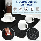Silicone Coffee Mat 24" x 16", Heat Resistant Non Slip Leak Proof - Image 5