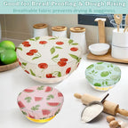 5-Size Reusable Beeswax Bowl Covers - Image 4