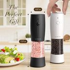 Ultrean Salt and Pepper Grinder Set, USB-C Rechargeable Automatic Pepper - Image 7