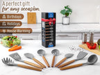 Zulay Kitchen Utensils Set Non-Stick Silicone Cooking Utensils Set - Image 4