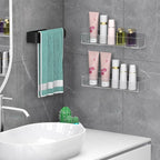 PMMASTO Adhesive Acrylic Spice Rack Organizer - Image 8