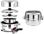 Magma 7 Piece Gourmet Nesting Stainless Steel Cookware Set - Image 5