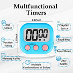 ZILLEEN Classroom Timers for Kids Classroom Magnetic Digital Kitchen Timers for - Image 6
