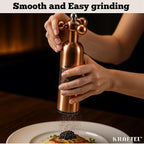 Premium 8" Salt and Pepper Grinder 2PK. Large Peppermill - Image 7