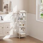 SINGAYE 6 Shelves Storage Shelf Wire Closet Bathroom Organizers Metal Pantry - Image 9