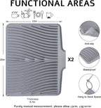 TIKNIK Silicone Dish Drying Mat, Stone Drying Mat - Image 2