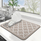 WISELIFE Dish Drying Mat Super Absorbent Drying Mat Large Dish Drying Mats by WiseLife
