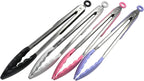 Chef Craft Premium Silicone Cooking Tongs, 12 inch, Pastel Blue - Image 3