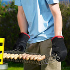 Oven Mitts and Pot Holders Set, Cooking Mitts, Heat Resistant Cooking Mitts and - Image 7
