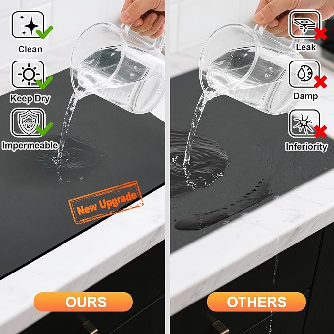 Dish Drying Mats for Kitchen Counter, Waterproof Coffee Mat for Countertop - Image 5