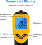 Etekcity Infrared Thermometer Laser Temperature Gun 1080, -58°F~ 1130°F - Image 9
