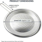 Stainless Steel Splatter Screen Lid, Oil Splash Guard - Image 4