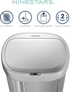 Ninestars DZT-80-24 Automatic Motion Sensor Trash Can - Image 4