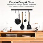Measuring Cups and Spoons Set, 10 Pieces Nesting Measure Tools, Kitchen - Image 4