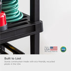 IRIS USA 4-Shelf Light Duty Plastic Storage Shelves, 200lb Capacity, Medium - Image 7
