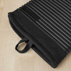 KITCHENAID Ribbed Soft Silicone Oven Mitt 2-Pack Set, Matte Black - Image 2