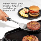 Cooking Utensil Set, Stainless Steel Kitchen Tools Include Solid & Slotted - Image 4