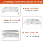 P&P CHEF Cooling Rack, 5-Tier Stainless Steel Stackable Baking Cooking Racks - Image 2