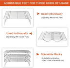 P&P CHEF Cooling Rack, 5-Tier Stainless Steel Stackable Baking Cooking Racks - Image 2