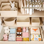 Drawer Organizer Clothes, 16 Pack Dresser Organizer Bins, Foldable Closet - Image 4