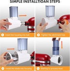 Slicer Shredder Attachment for Kitchenaid Stand Mixer, Salad Machine - Image 5