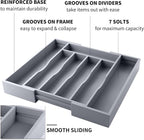 Expandable Bamboo Kitchen Drawer Organizer - Image 3