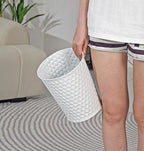 Venalys Small Metal Trash Can Wastebasket, Decorative Honeycomb Garbage Can - Image 7