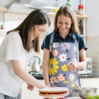 Apron for Women with Pockets, Adjustable Waterproof Floral Chef Aprons for - Image 6