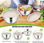 P&P CHEF Khaki Mixing Bowls - Image 7