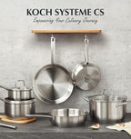 KOCH SYSTEME CS Stainless Steel Pots and Pans Set, 10 Piece Stainless Steel - Image 2