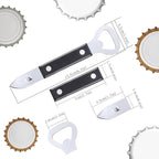 2PCS Bottle Opener, JINLIFA Stainless Steel Manual Can Punch Bottle Cap Beer - Image 3