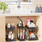 Simple Trending 3 Pack Under Sink Organizer, Pull-Out Cabinet Organizer Drawer - Image 6