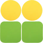 4pcs Rubber Jar Opener, 2 Round & 2 Square Rubber Bottle Opener Pads Non-Slip by Unknown