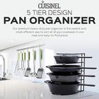 Cuisinel Heavy Duty Pots and Pans Organizer Rack - Image 4