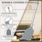 Vayvnt 4 PCS Cooking Utensils Set, Silicone Kitchen Spatula Set - Image 3