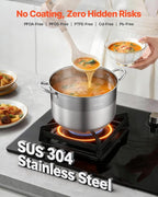 VEVOR Stainless Steel Stock Pot, 12QT Stainless Steel Stockpot - Image 2