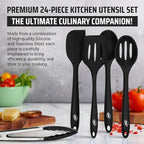 Kaluns Silicone Kitchen Utensils Set 24 Pcs Silicone Cooking Utensils Set - Image 3
