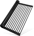 MERRYBOX Roll Up Dish Drying Rack Silicone Wrapped Over The Sink Dish Drying by MERRYBOX