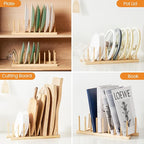 4 PCS Bamboo Dish Dying Rack - Image 5