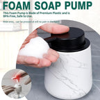 Bosilunlife Ceramic Foaming Soap Dispenser - 12 oz Marble Foam Hand Wash - Image 2