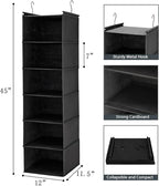 MAX Houser 6 Tier Shelf Hanging Closet Organizer, Closet Hanging Shelf - Image 3