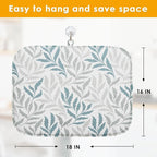 Sanwarm Absorbent Dish Drying Mat, Simple Silhouettes Leaves Microfiber Pad - Image 2