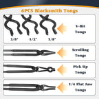 Blacksmith Knife Making Tongs Set - Image 2