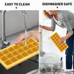 Silicone Ice Cube Trays 3Packs, Easy Release Ice Cube Molds - Image 6